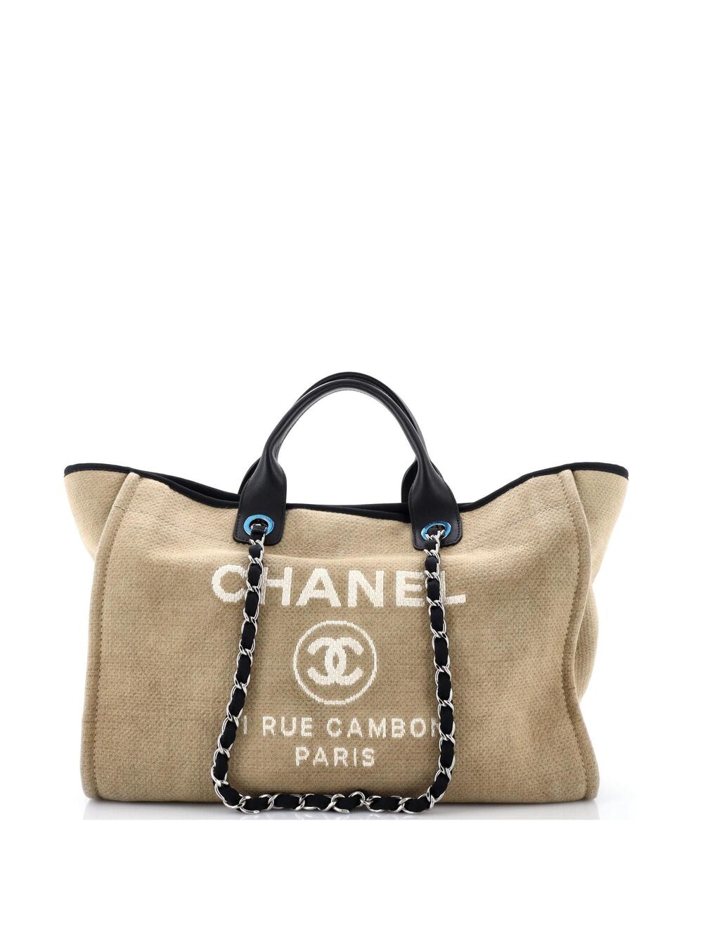 Chanel Deauville Tote Canvas Medium #371003C34B